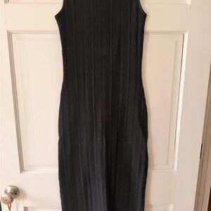Abercrombie & Fitch Black Midi Dress